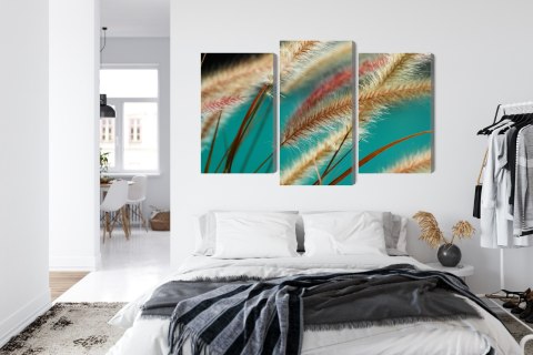 Obraz Wieloczęściowy Rośliny W Skali Makro Canvas 120x80 LBS-3689-C120-80_1X40-80_2X40-60