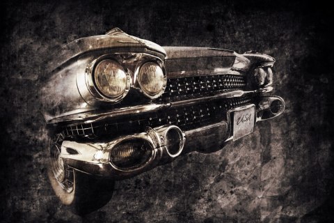 Obraz Na Płótnie Amerykański Samochód Zabytkowy Canvas Naturalny 100x70 LB-2771-NC100-70