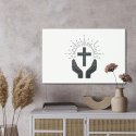 Obraz Na Płótnie Chrześcijańskie Logo Canvas Naturalny 100x70 LB-2608-NC100-70