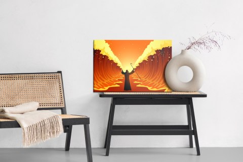 Obraz Na Płótnie Cud Nad Morzem Czerwonym Canvas Naturalny 100x70 LB-2588-NC100-70