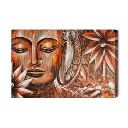 Obraz Na Płótnie Duchowy Budda Canvas Naturalny 100x70 LB-2617-NC100-70