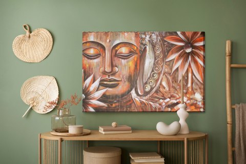 Obraz Na Płótnie Duchowy Budda Canvas Naturalny 100x70 LB-2617-NC100-70