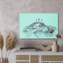 Obraz Na Płótnie Góra Golgota Canvas Naturalny 100x70 LB-2541-NC100-70