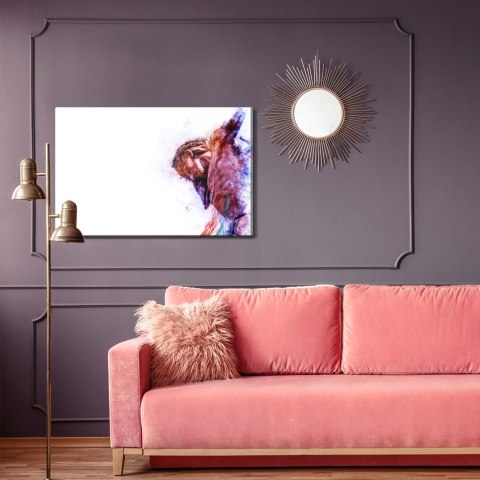 Obraz Na Płótnie Jezus Chrystus Na Krzyżu Canvas Naturalny 100x70 LB-2485-NC100-70