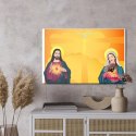 Obraz Na Płótnie Jezus I Maryja Panna Canvas Naturalny 100x70 LB-2477-NC100-70