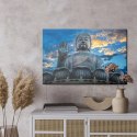 Obraz Na Płótnie Posąg Buddy W Klasztorze Po Lin Canvas Naturalny 100x70 LB-2484-NC100-70