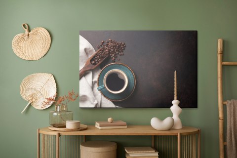 Obraz Na Płótnie Cudowna Filiżanka Kawy? Canvas Naturalny 100x70 LB-2659-NC100-70