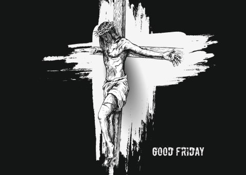 Obraz Na Płótnie Chrystus Na Krzyżu Canvas Naturalny 100x70 LB-2545-NC100-70