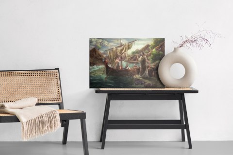 Obraz Na Płótnie Chrystus Wzywa Apostołów Canvas Naturalny 100x70 LB-2543-NC100-70