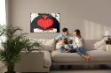 Obraz Na Płótnie Dłonie Ułożone W Kształcie Serca W Stylu Vintage Canvas Naturalny 100x70 LB-2797-NC100-70