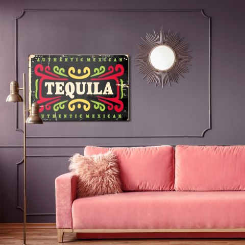 Obraz Na Płótnie Kolorowe Litery Vintage Canvas Naturalny 100x70 LB-2907-NC100-70