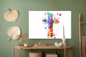 Obraz Na Płótnie Kolorowy Krzyż Canvas Naturalny 100x70 LB-2592-NC100-70