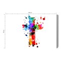 Obraz Na Płótnie Kolorowy Krzyż Canvas Naturalny 100x70 LB-2592-NC100-70