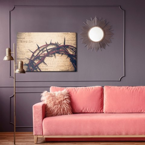 Obraz Na Płótnie Korona Cierniowa Canvas Naturalny 100x70 LB-2489-NC100-70