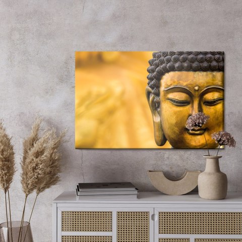 Obraz Na Płótnie Statua Buddy Canvas Naturalny 100x70 LB-2487-NC100-70