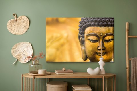 Obraz Na Płótnie Statua Buddy Canvas Naturalny 100x70 LB-2487-NC100-70