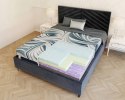 Materac piankowy DREAMER LUX SOLID GREEN, REVINE PURPLE, EUCAFEEL, HR - 200 x 200 - H4 twardy / H3 średnio twardy - 22 cm