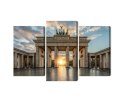 Obraz Wieloczęściowy Brama Brandenburska W Berlinie Canvas 120x80 LBS-2747-C120-80_1X40-80_2X40-60