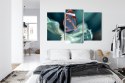 Obraz Wieloczęściowy Motyl Ze Szklanymi Skrzydłami Z Bliska Canvas 120x80 LBS-3669-C120-80_1X40-80_2X40-60
