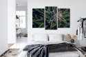 Obraz Wieloczęściowy Roślina Konopi Z Bliska Canvas Naturalny 90x60 LBS-3974-NC90-60_1X30-60_2X30-45