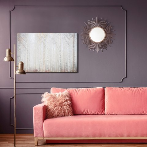 Obraz Na Płótnie Brzozowy Las We Mgle Canvas Naturalny 100x70 LB-240-NC100-70