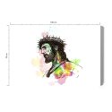 Obraz Na Płótnie Jezus Namalowany Akwarelą Canvas Naturalny 100x70 LB-2534-NC100-70