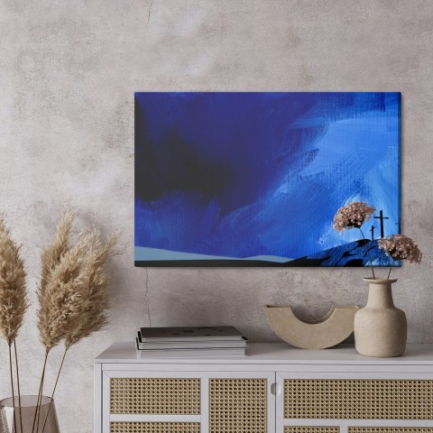 Obraz Na Płótnie Krzyże Kalwarii Canvas Naturalny 100x70 LB-2555-NC100-70