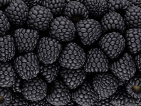 Obraz Wieloczęściowy Jeżyny W Skali Makro Canvas Naturalny 80x60 LBS-3950-NC80-60_2X20-60_2X20-40