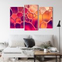 Obraz Wieloczęściowy Krople Wody W Skali Makro Canvas Naturalny 90x60 LBS-3659-NC90-60_1X30-60_2X30-45