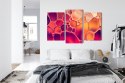 Obraz Wieloczęściowy Krople Wody W Skali Makro Canvas Naturalny 90x60 LBS-3659-NC90-60_1X30-60_2X30-45