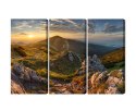 Obraz Wieloczęściowy Chlebowy Szczyt Na Słowacji Canvas 120x80 LBS-4415-C120-80_3X40-80