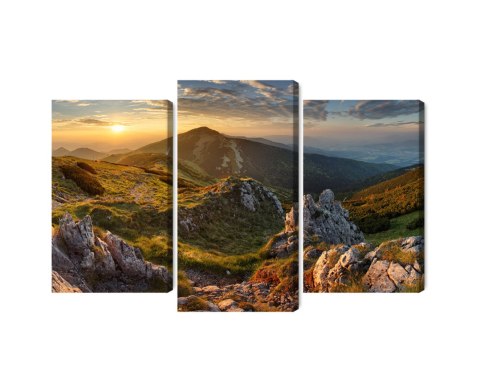 Obraz Wieloczęściowy Chlebowy Szczyt Na Słowacji Canvas 120x80 LBS-4416-C120-80_1X40-80_2X40-60