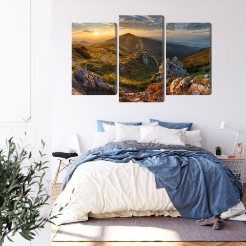 Obraz Wieloczęściowy Chlebowy Szczyt Na Słowacji Canvas 120x80 LBS-4416-C120-80_1X40-80_2X40-60