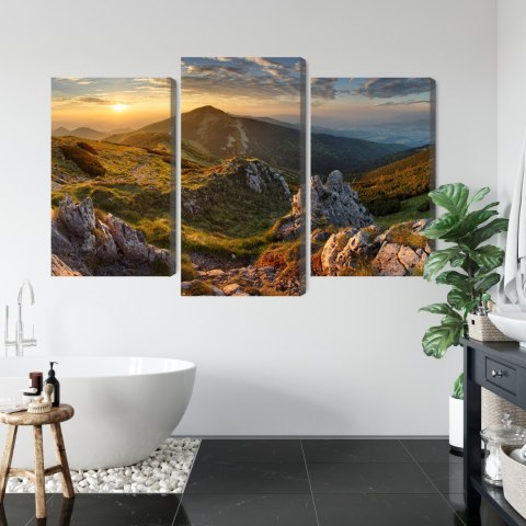 Obraz Wieloczęściowy Chlebowy Szczyt Na Słowacji Canvas 120x80 LBS-4416-C120-80_1X40-80_2X40-60