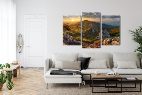 Obraz Wieloczęściowy Chlebowy Szczyt Na Słowacji Canvas 120x80 LBS-4416-C120-80_1X40-80_2X40-60