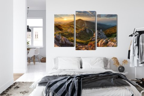 Obraz Wieloczęściowy Chlebowy Szczyt Na Słowacji Canvas 120x80 LBS-4416-C120-80_1X40-80_2X40-60