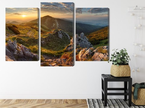 Obraz Wieloczęściowy Chlebowy Szczyt Na Słowacji Canvas 120x80 LBS-4416-C120-80_1X40-80_2X40-60