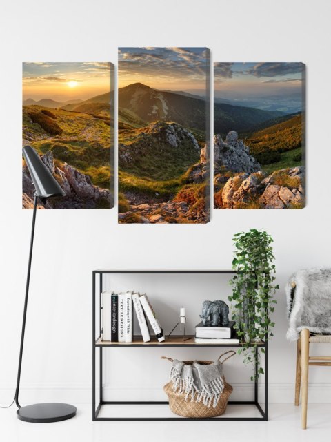 Obraz Wieloczęściowy Chlebowy Szczyt Na Słowacji Canvas 120x80 LBS-4416-C120-80_1X40-80_2X40-60