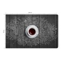 Obraz Na Płótnie Biała Filiżanka Kawy Canvas Naturalny 100x70 LB-2682-NC100-70