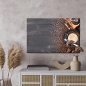 Obraz Na Płótnie Czarna Filiżanka Kawy Canvas Naturalny 100x70 LB-2662-NC100-70