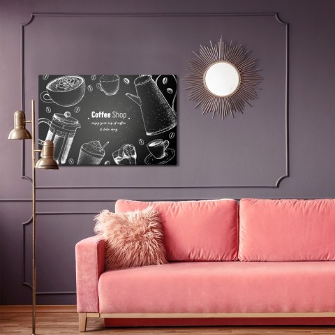 Obraz Na Płótnie Dzbanki Do Kawy Canvas Naturalny 100x70 LB-2679-NC100-70