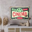 Obraz Na Płótnie Napisy Do Kina Retro Canvas Naturalny 100x70 LB-2819-NC100-70
