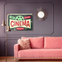 Obraz Na Płótnie Napisy Do Kina Retro Canvas Naturalny 100x70 LB-2819-NC100-70