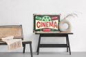 Obraz Na Płótnie Napisy Do Kina Retro Canvas Naturalny 100x70 LB-2819-NC100-70