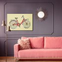Obraz Na Płótnie Rysowany Rower W Stylu Retro Canvas Naturalny 100x70 LB-2800-NC100-70