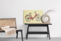 Obraz Na Płótnie Rysowany Rower W Stylu Retro Canvas Naturalny 100x70 LB-2800-NC100-70