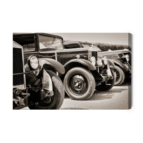 Obraz Na Płótnie Zabytkowe Samochody Zabytkowe Canvas Naturalny 100x70 LB-2785-NC100-70