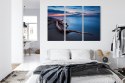 Obraz Wieloczęściowy Krajobraz Morski Wieczorem? Canvas 120x80 LBS-2350-C120-80_3X40-80