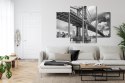Obraz Wieloczęściowy Most Manhattan W Nowym Jorku Canvas 80x60 LBS-2126-C80-60_2X20-60_2X20-40