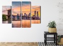 Obraz Wieloczęściowy Panoramiczny Krajobraz Nowego Jorku Canvas 80x60 LBS-2046-C80-60_2X20-60_2X20-40